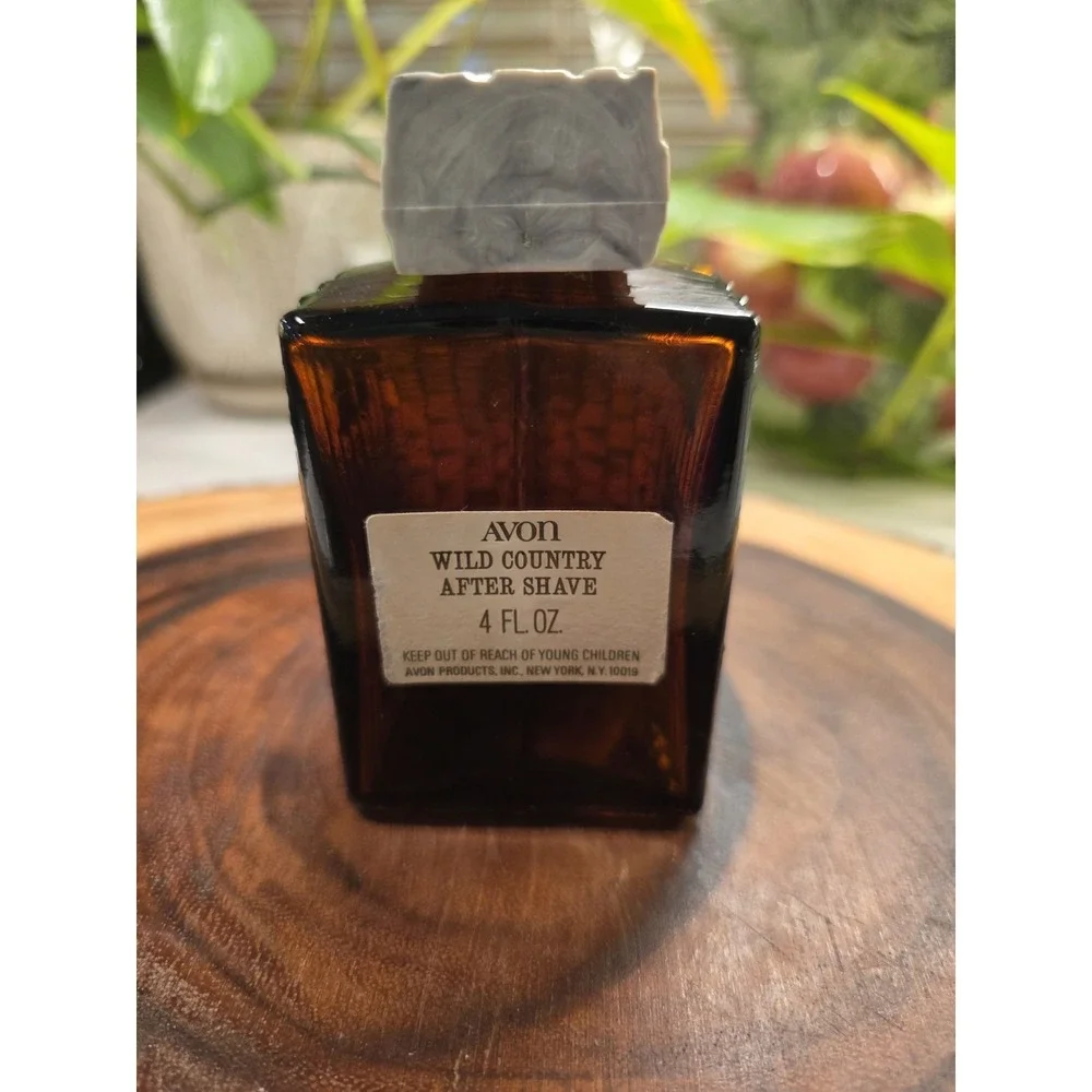 Vintage Avon Log Cabin Homestead Wild Country After Shave EMPTY